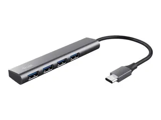 Trust Halyx - Hub - USB-C - 4 x USB 3.2 Gen 1 stasjon&#230;r