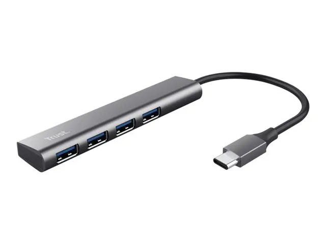 Trust Halyx - Hub USB-C 4 x USB 3.2 Gen 1 stasjonær