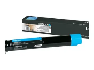 Lexmark - Ekstra høy ytelse - cyan - original tonerpatron LCCP - for Lexmark X950DE, X950dhe, X950dte, X952, X952DE, X952dhe, X952DTE, X954DE, X954DHE