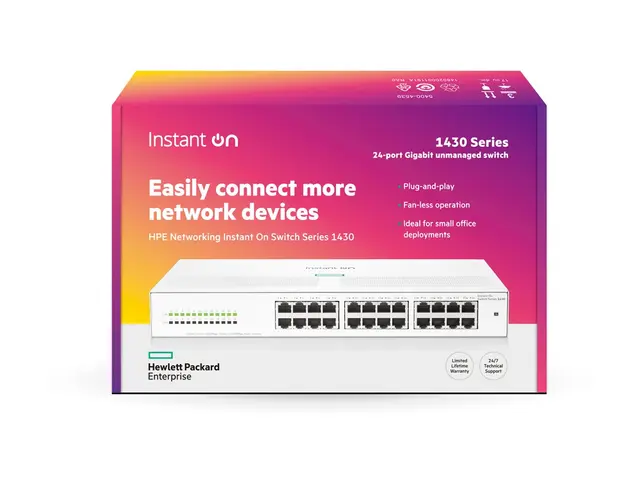 HPE Networking Instant On 1430 24G Switch - ikke-styrt 24 x 10/100...