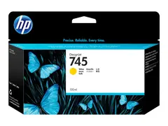 HP 745 - 130 ml - gul - original - DesignJet blekkpatron - for DesignJet Z2600 PostScript, Z5600 PostScript