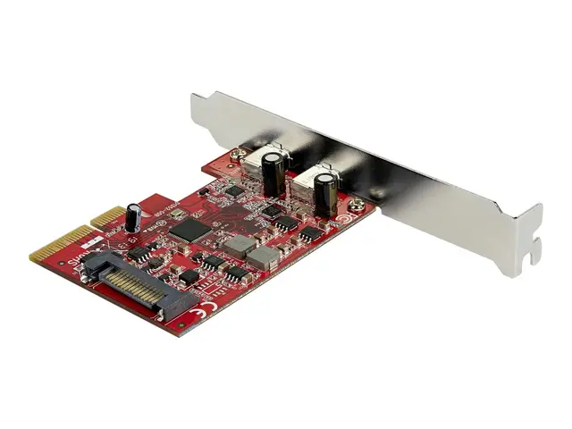 StarTech.com PCIe USB 3.1 Card, 2x C Gen 2 10Gbps, 3 x4, ASM3142 C...