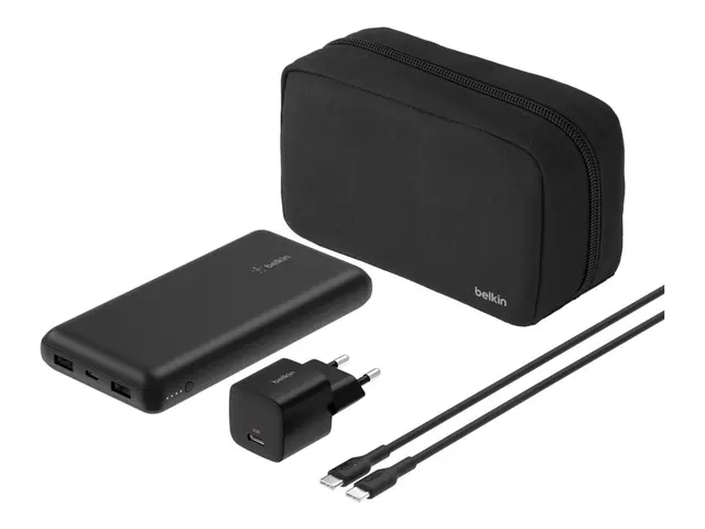 Belkin BoostCharge - Strømbank + AC-strømadapter 20000 mAh PD 3 ut...