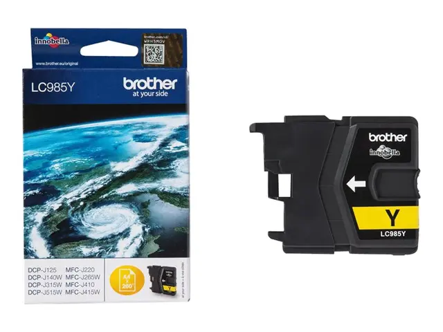 Brother LC985Y - Gul original blekkpatron for DCP-J140W, DCP-J315W...