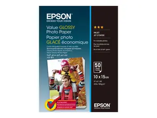 Epson Value - Blank - 100 x 150 mm - 183 g/m² 50 ark fotopapir - for Epson L382, L386, L486; Expression Home HD XP-15000; Expression Premium XP-900
