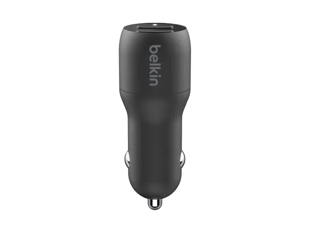 Belkin BoostCharge Dual Charger - Bilstrømadapter 24 watt 4.8 A 2 ...