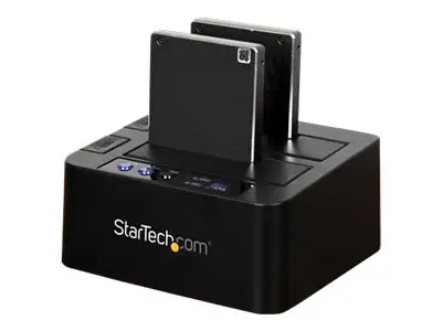 StarTech.com Standalone Hard Drive Duplicator, Dual Bay HDDSSD Clo...