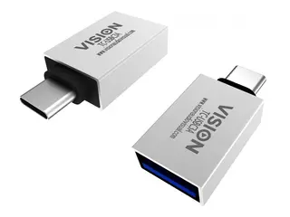 Vision - USB-adapter - USB-C (hann) til USB-type A (hunn) USB 3.1 Gen 2 - hvit
