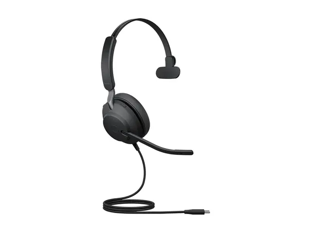 Jabra Evolve2 40 SE UC Mono - Hodesett on-ear kablet USB-C lydisol...