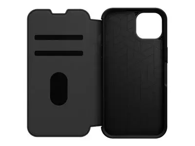 OtterBox Strada - Lommebok for mobiltelefon - lær - skyggesvart - ...