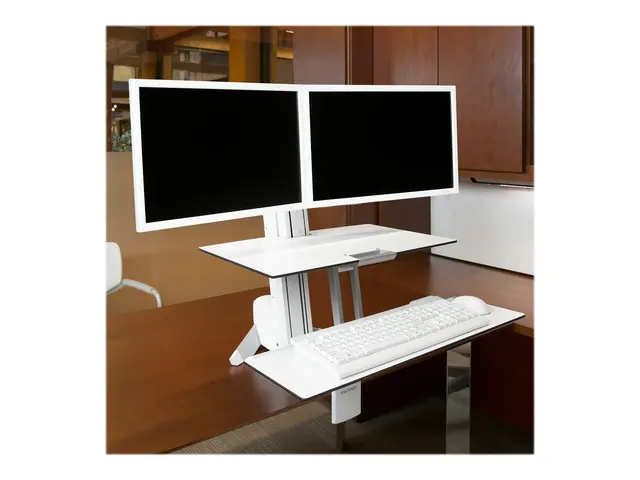 Ergotron WorkFit-S Dual Workstation - Stående skrivebordomformer r...