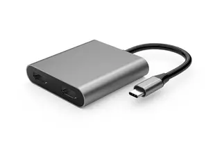 ELIVI - Adapterkabel - 24 pin USB-C hann til HDMI hunn romgrå