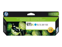 HP 971XL - Høy ytelse - cyan - original - blekkpatron for Officejet Pro X451dn, X451dw, X476dn MFP, X476dw MFP, X551dw, X576dw MFP