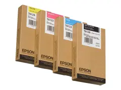 Epson T6124 - 220 ml - gul - original - blekkpatron for Stylus Pro 7400, Pro 7450, Pro 9400, Pro 9450
