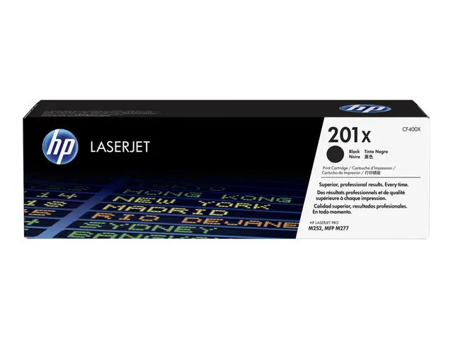 HP 201X - Høy ytelse svart original LaserJet tonerpatron (CF400X) ...