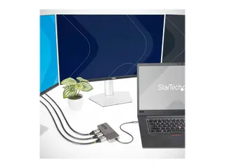 STARTECH.COM 3-Port USB-C MST Hub Triple HDMI up to 4K 60Hz w/DP 1.4 Alt