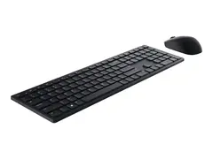Dell Pro KM5221W - Retail Box - tastatur- og mussett tr&#229;dl&#248;s - 2.4 GHz - QWERTY - US International - svart - med 3 years NBD Advance Exchange