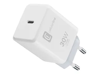 Cellularline The One - Str&#248;madapter 30 watt - PD, Fast Charge (24 pin USB-C) - hvit