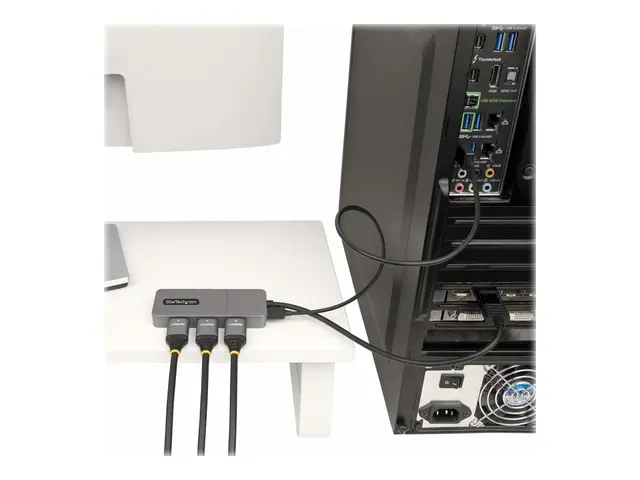 StarTech.com 3-Port MST Hub, DisplayPort to Triple HDMI Monitors, ...