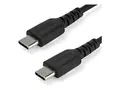 STARTECH 2M USB C CABLE BLACK HIGH QUALITY ARAMID FIBER