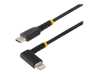 StarTech.com 3ft (1m) Durable USB-C to Lightning Cable Right-Angled Heavy Duty Aramid Fiber USB Type-C to Lightning Charging/Sync Cord - Apple MFi Certified - Rugged iPhone Lightning Cable - Lightning-kabel - 1 m