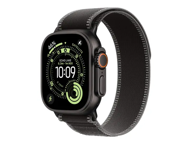 Apple - Sløyfe for smart armbåndsur 49 mm, svart titanfinish M/L-s...