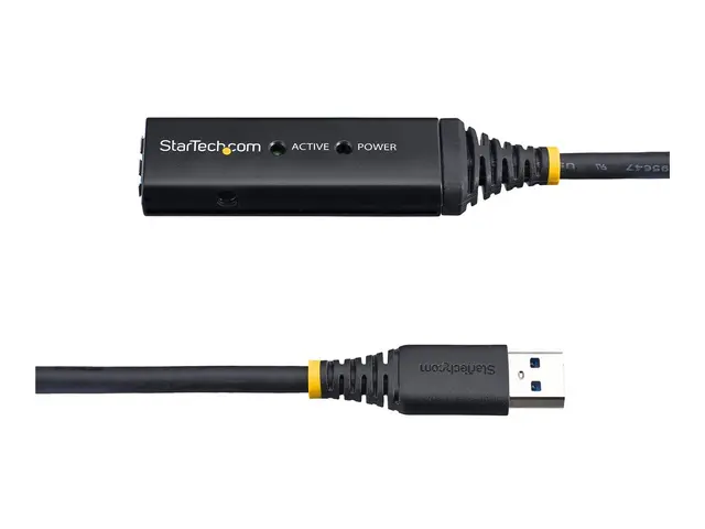 StarTech 16.4ft Active USB 3.0 Extension Cable with AC Power Adapt...