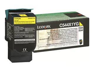 Lexmark - Ekstra høy ytelse - gul original - tonerpatron LCCP, LRP - for Lexmark C544, C546, X544, X546, X548