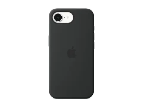 Apple - Baksidedeksel for mobiltelefon - silikon svart - for iPhone 16e