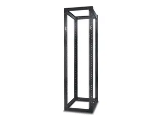 APC NetShelter 4 Post Open Frame Rack - Rack svart - 44U - for P/N: SMTL1500RM3UC, SMTL1500RMI3UC, SRT3000XLAUS, SRTL3KRM1UC, SRTL3KRM1UNC