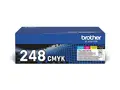 Brother TN248VAL Multipack - 4-pack svart, gul, cyan, magenta - original - boks - tonerpatron - for Brother DCP-L3515, L3520, L3555, L3560, HL-L3220, L3240, MFC-L3740, L3760, L8340, L8390
