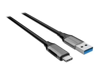 Elivi - USB-kabel - 24 pin USB-C (hann) til USB-type A (hann) USB 3.0 - 3 A - 3 m - svart, romgrå