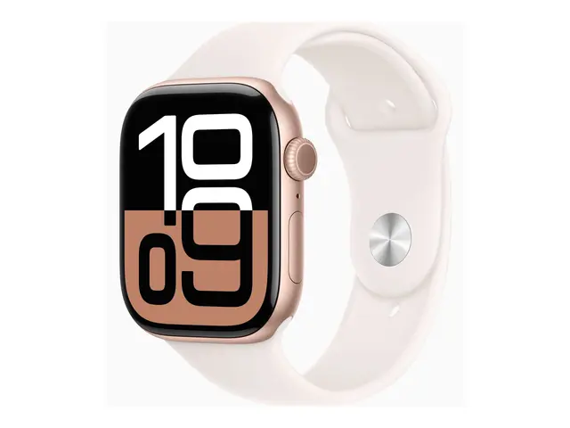 Apple Watch Series 10 (GPS) - 46 mm rosegull aluminium smartklokke...