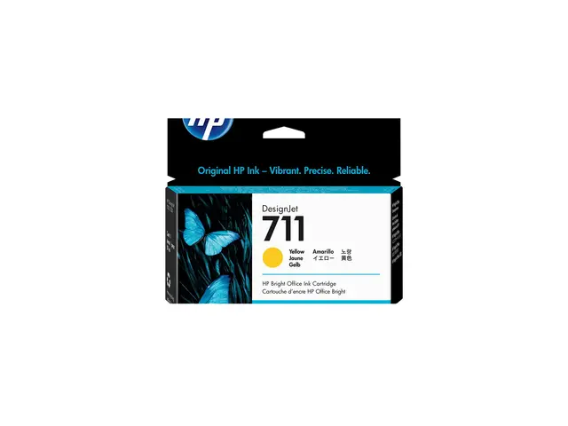 HP 711 - 29 ml - gul - original - DesignJet - blekkpatron - for De...