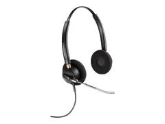Poly EncorePro 520V - EncorePro 500 series hodesett - on-ear - kablet - 3,5 mm jakk - svart - Certified for Skype for Business, UC-sertifisert
