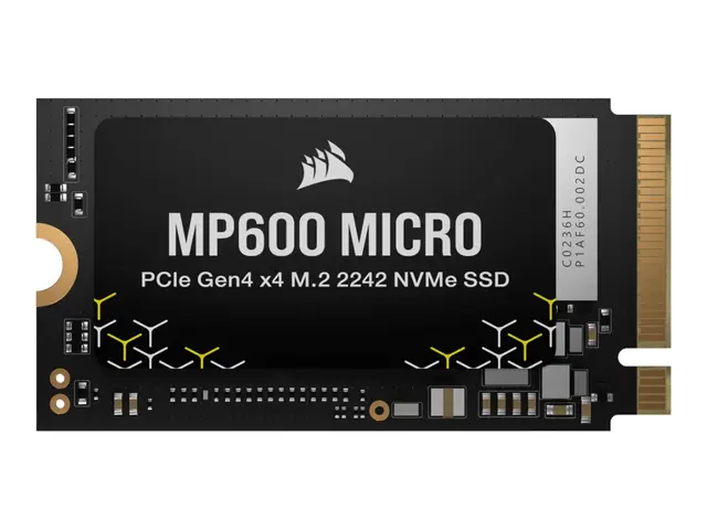 Corsair MP600 Micro NVMe PCIe M.2 2242 SSD 1TB M.2 2242, 5100/4300MBs Read/Writ 