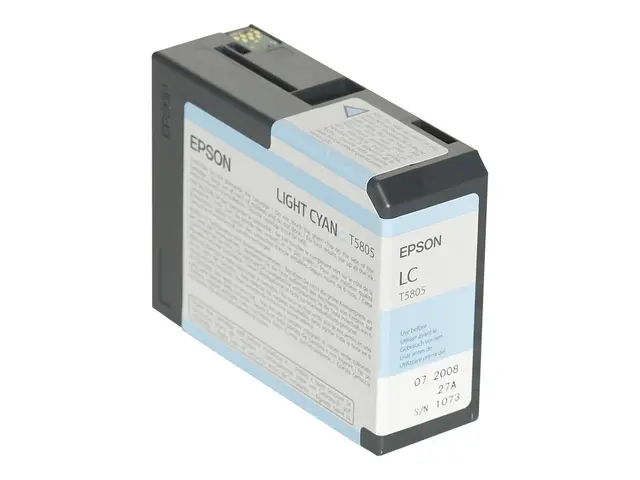 Epson T5805 - 80 ml - lys cyan - original - blekkpatron - for Styl...