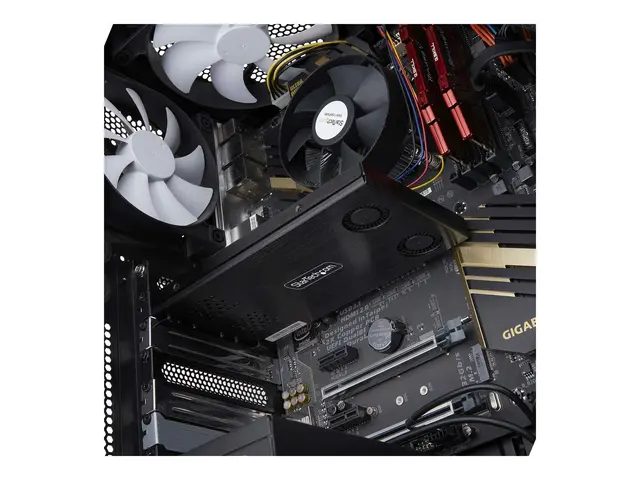 Startech Dual-Bay M.2 NVMe SSD Removable Mobile Rack for PCIe x8 S...