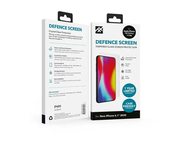 iFrogz Defence - Skjermbeskyttelse for mobiltelefon glass Apple iP...