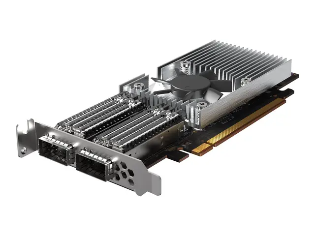 QNAP QXG-100G2SF-E810 - Nettverksadapter - PCIe 4.0 x16 lav profil...