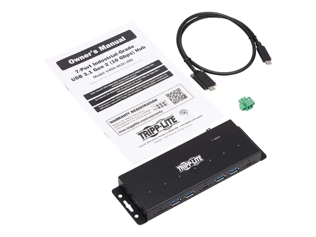 Eaton Tripp Lite series 7-Port Industrial-Grade USB 3.1 Gen 2 Hub ...