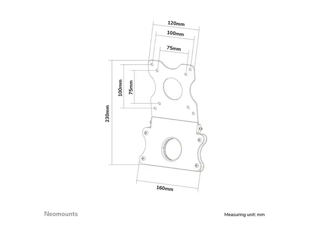 Neomounts FPMA-VESAMAC2127 - Monteringskomponent (VESA-adapterplat...