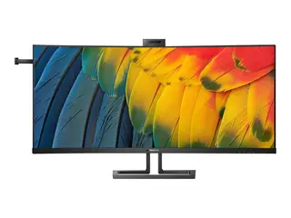 Philips 40B1U6903CH - 6000 Series - LED-skjerm kurvet - USB - 39.7&quot; - 5120 x 2160 WUHD @ 75 Hz - IPS - 300 cd/m&#178; - 1000:1 - HDR10 - 4 ms - Thunderbolt 4, 2xHDMI, DisplayPort - h&#248;yttalere - teksturert svart