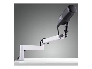 Elgato Wave Mic Arm LP - Monteringssett (skrivebordsklemmemontering, leddarm, 1/4" kulehode, 1/4" til 3/8" adapter, 1/4" til 5/8" adapter) lav profil - for mikrofon - hvit - skrivebordsmonterbar