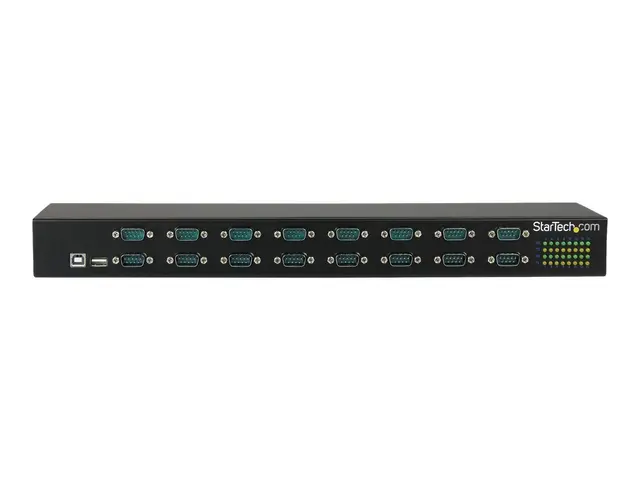 StarTech.com USB to Serial Hub - 16 Port COM Retention Rack Mount ...