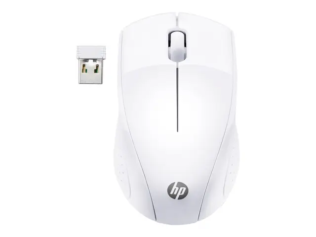 HP 220 - Mus 3 knapper trådløs 2.4 GHz USB mottaker snøhvitt CTO f...