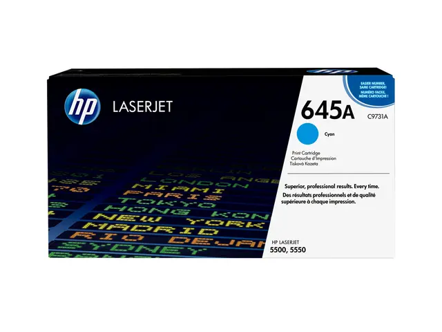 HP 645A - Cyan original LaserJet tonerpatron (C9731A) for Color 55...