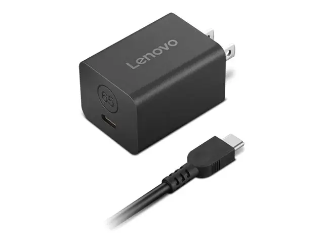 Lenovo Nano - Strømadapter GaN 65 watt (USB-C) svart Europa
