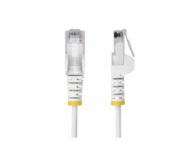 StarTech.com 7m White Slim CAT6 Ethernet Cable, Snagless, 28AWG, L...