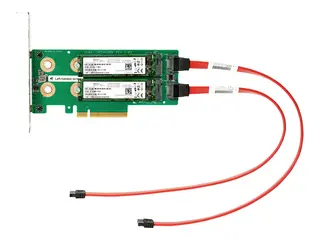 HPE Universal SATA HHHL M.2 Kit Grensesnittsadapter - M.2 - M.2 Card - PCIe - for ProLiant DL20 Gen10, DL325 Gen10, DL345 Gen10, DL360 Gen10